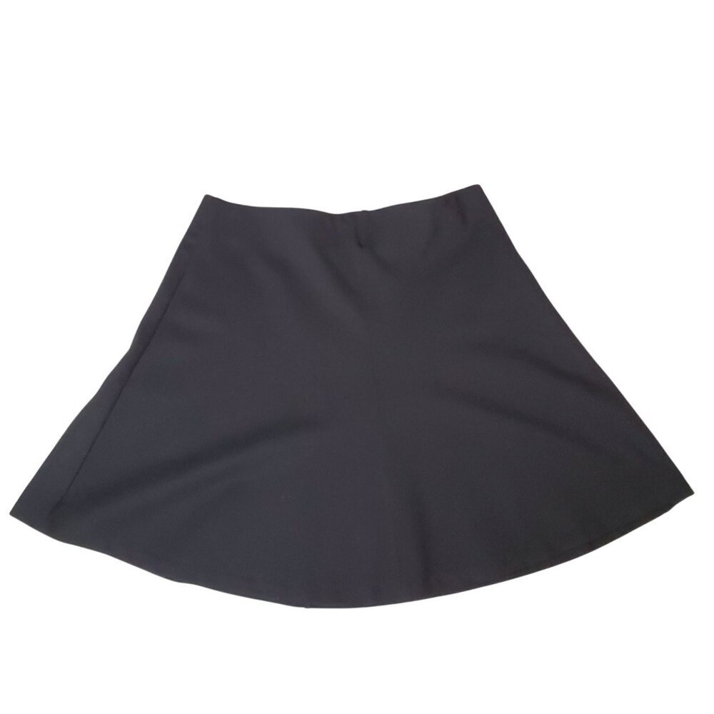 Black Flared Skirt By Loft XS Rayon/Nylon/Spandex Blend